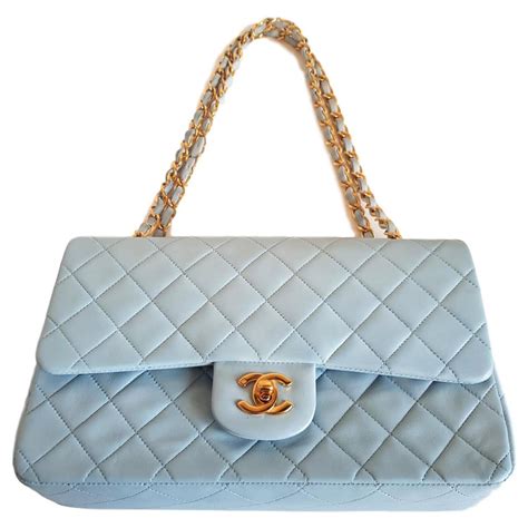 chanel tasche hellblau|farfetch Chanel handtaschen.